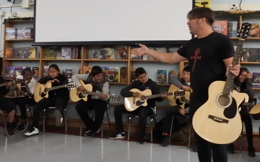 Guitar and Painting for At-Risk Students